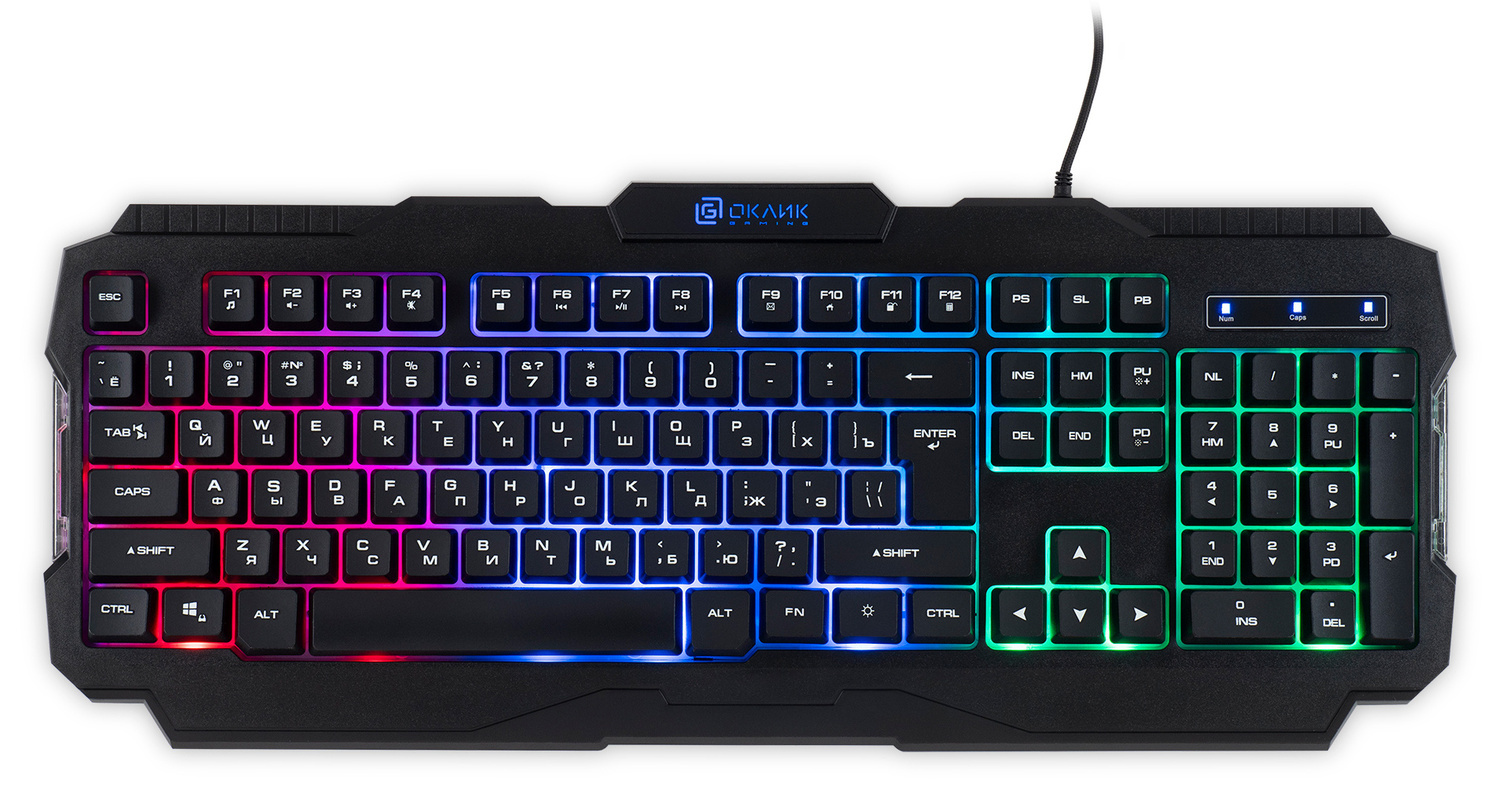 Клавиатура Oklick USB 757G HW2 1790295, цвет черный