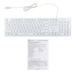 Клавиатура Oklick KeyBoard 420MRL 1091227, цвет белый