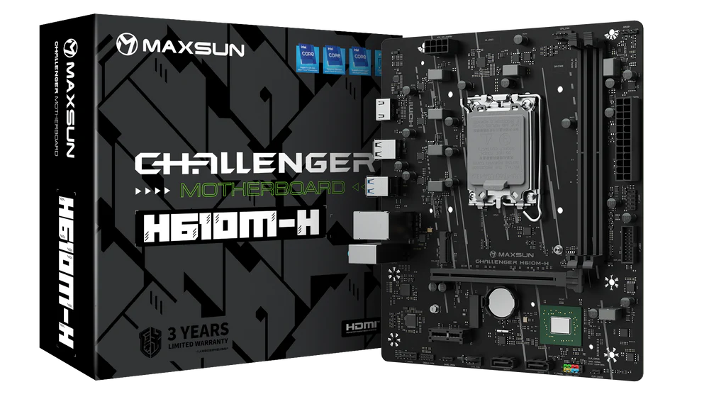 Материнская плата Maxsun LGA 1700 Intel H610 MS-Challenger H610M-H
