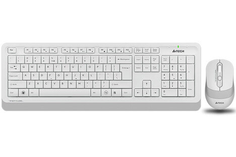 Клавиатура+мышь A4tech Клавиатура + мышь Fstyler FG1010 FG1010 WHITE, цвет белый