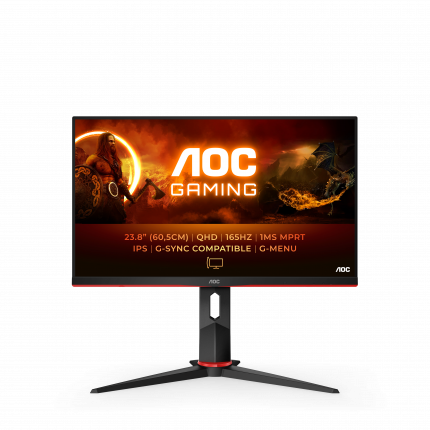 Монитор AOC Q24G2A 23.8-inch черный (плохая упаковка)