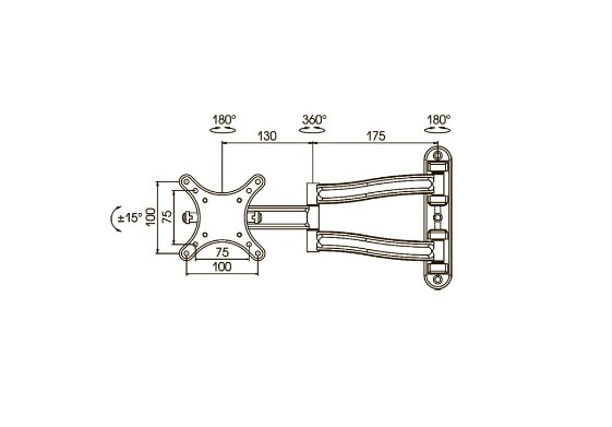 Кронштейн Kromax TECHNO-1