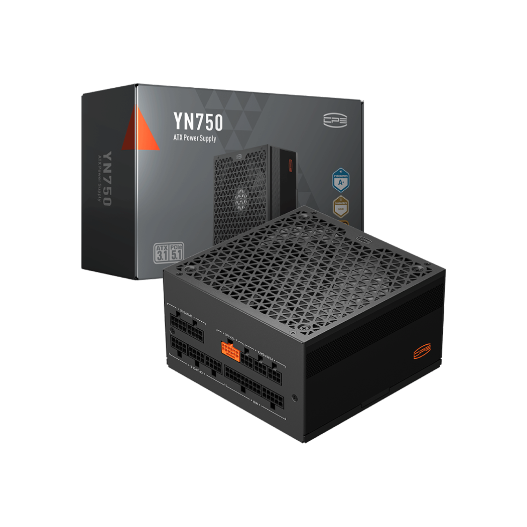 Блок питания PcCooler ATX 750W P5-YN750-G1F 80+ gold (20+4pin) APFC 120mm fan 6xSATA Cab Manag RTL