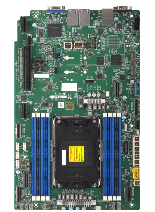 Материнская плата SUPERMICRO LGA-4710 (Socket E2) System on Chip X14SBW-F