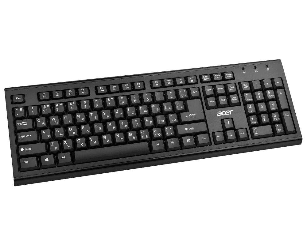 Клавиатура+мышь ACER Клавиатура + мышь OKR120 ZL.KBDEE.007, цвет черный