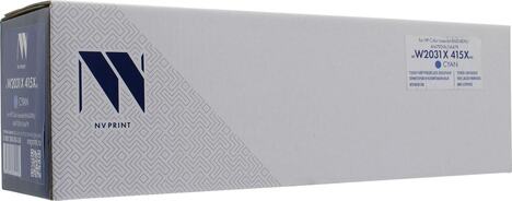 Тонер-картридж голубой NVPrint для HP, NV-W2031X-415X-C