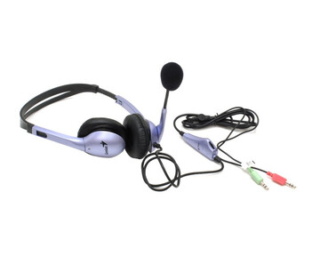 Гарнитура GENIUS HS-04S, цвет сиреневый/черный