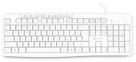 Клавиатура Oklick USB 305M 1875227, цвет белый