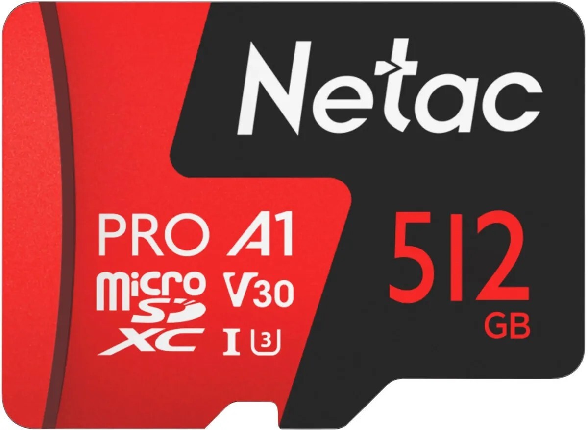 Карта памяти Netac MicroSDXC P500 Extreme PRO 512GB