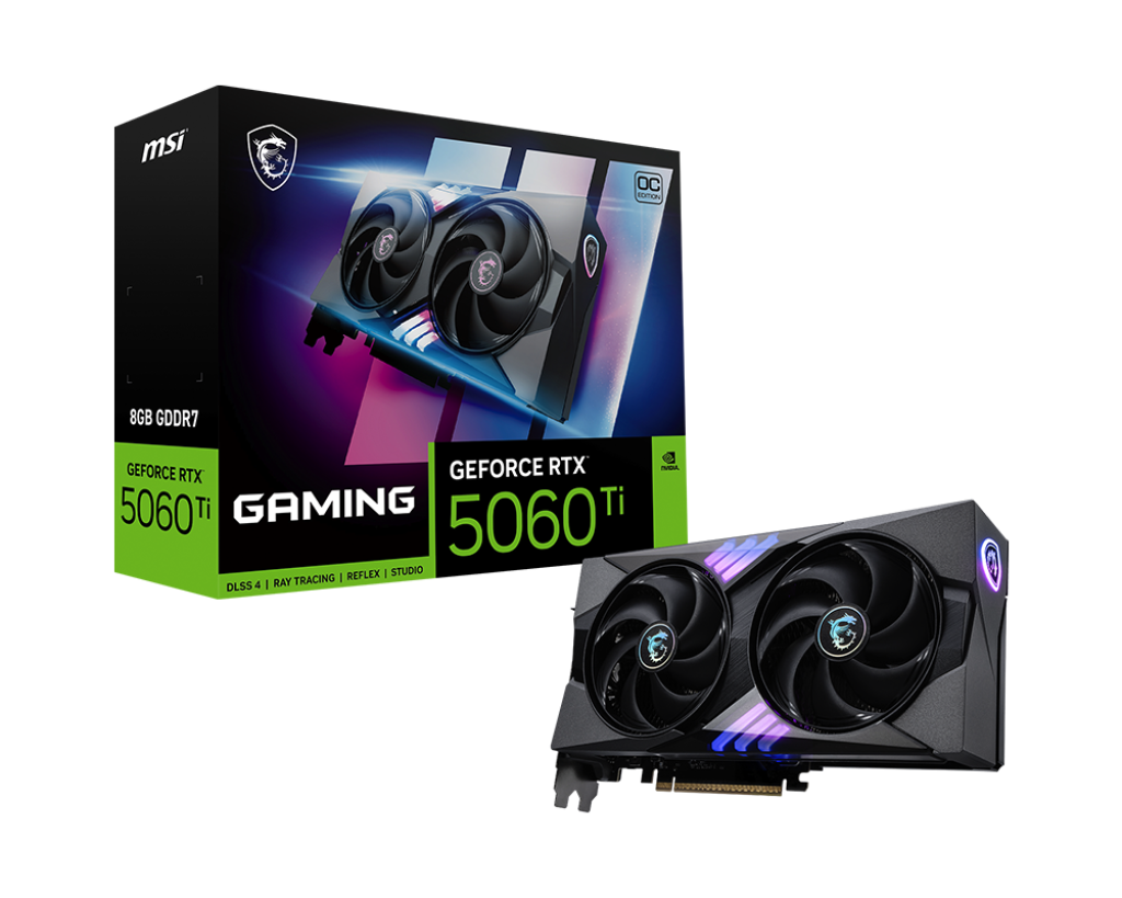 Видеокарта MSI GeForce RTX 5060 Ti 8 ΓБ Retail