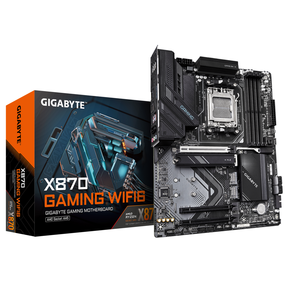 Материнская плата Gigabyte AM5 AMD X870 X870 GAMING WIFI6