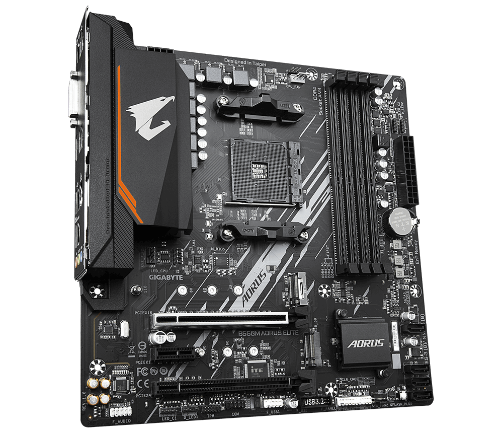 Материнская плата AORUS AM4 AMD B550, B550M AORUS ELITE