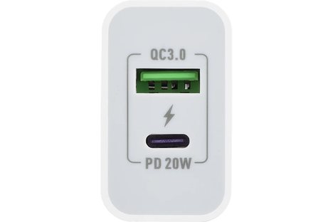 Зарядное устройство GoPower 1USB+1Type-C 20W QC3.0