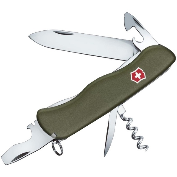 

Нож перочинный Victorinox Forester (0.8363.4R) 111мм 12функций зеленый карт.коробка