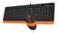 Клавиатура+мышь A4tech Fstyler F1010 F1010 ORANGE, цвет черный