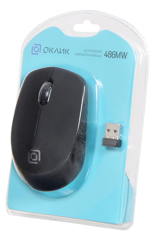 Мышь Oklick Мышь 486MW 1196555, цвет черный