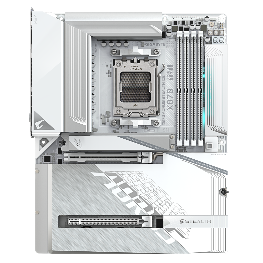 Материнская плата Gigabyte AM5 AMD X870 X870 AORUS STEALTH ICE