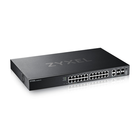 Коммутатор/ Zyxel XGS2220-30 L3 Access switch , rack 19", 24xRJ-45: 1G, 2xRJ-45: 1/2.5/5/10G, 4xSFP+, standalone/cloud management