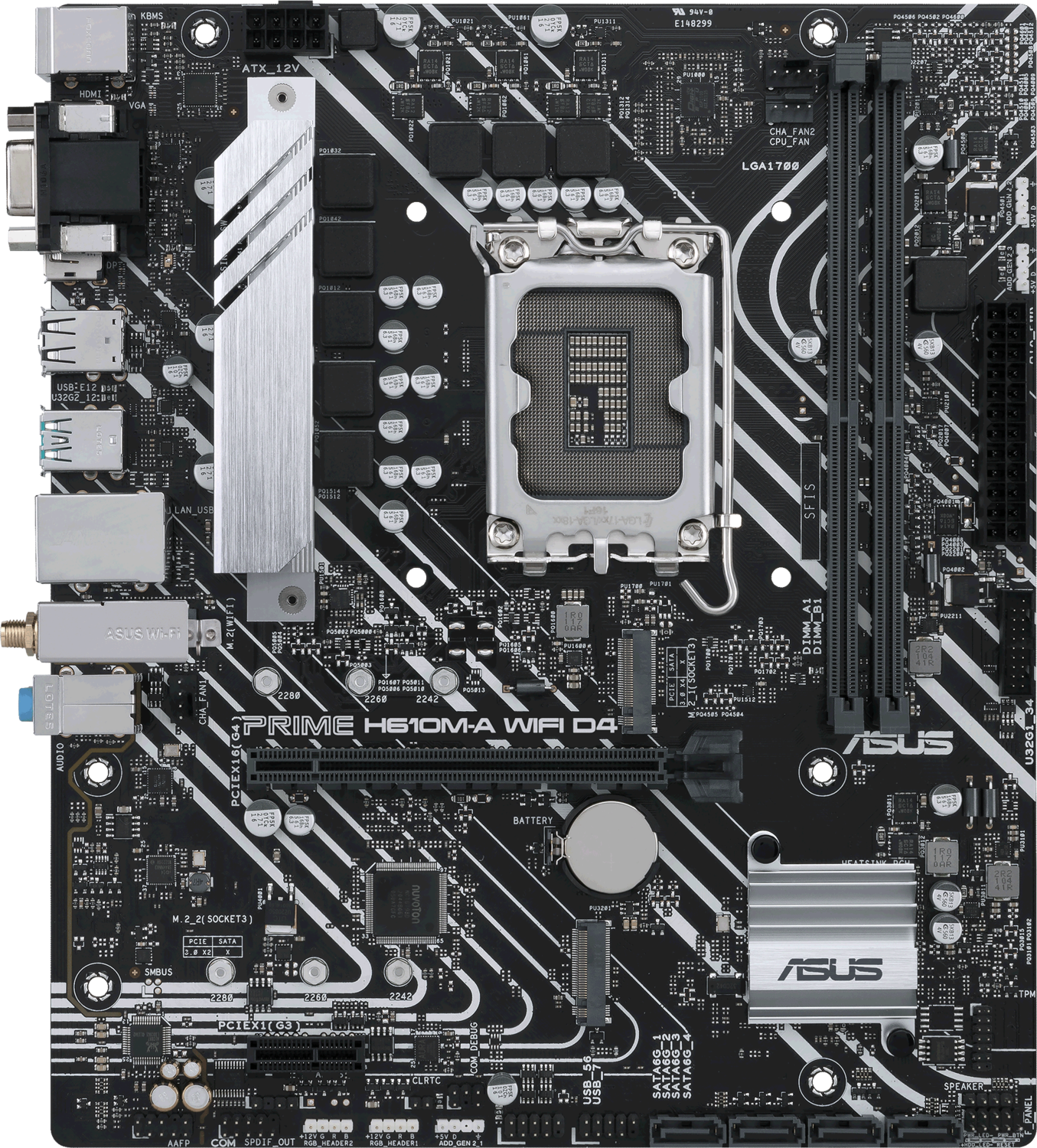 Материнская плата ASUS Intel H610 PRIME H610M-A WIFI D4