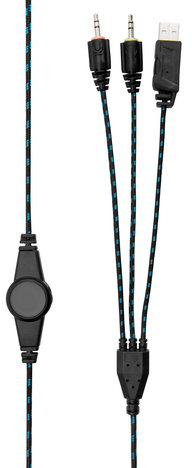 Наушники Oklick HS-L400G ZEUS, цвет голубой/черный