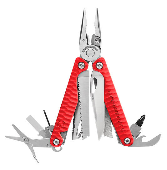 

Мультитул Leatherman Charge Plus G10 (832778) 100мм 19функций красный карт.коробка