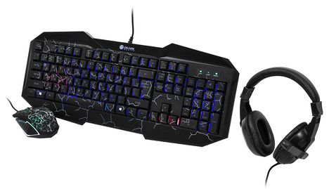 Клавиатура+мышь Oklick Комплект HS-HKM100G IMPERIAL 489352, цвет черный