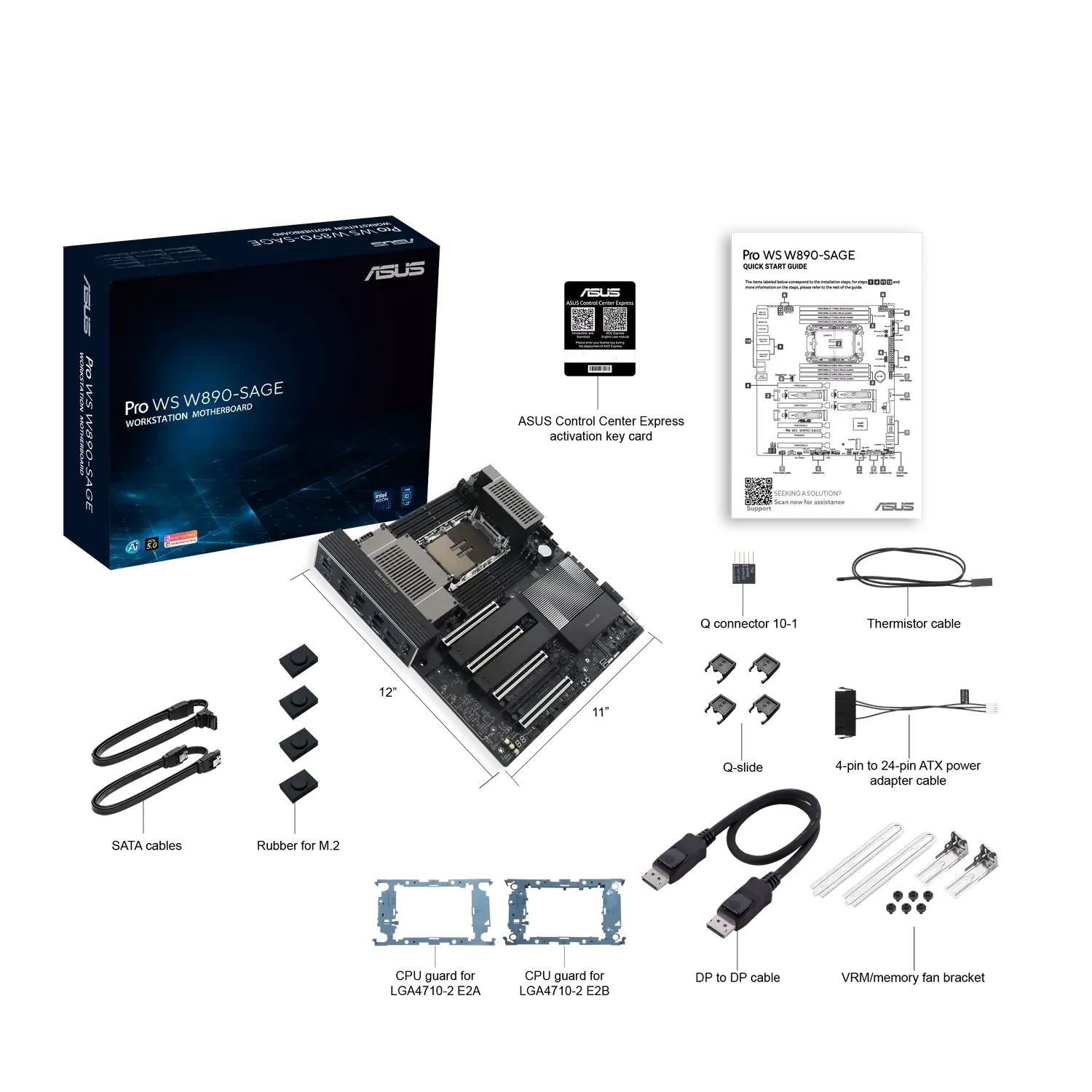 Материнская плата ASUS Intel W890 PRO WS W890-SAGE