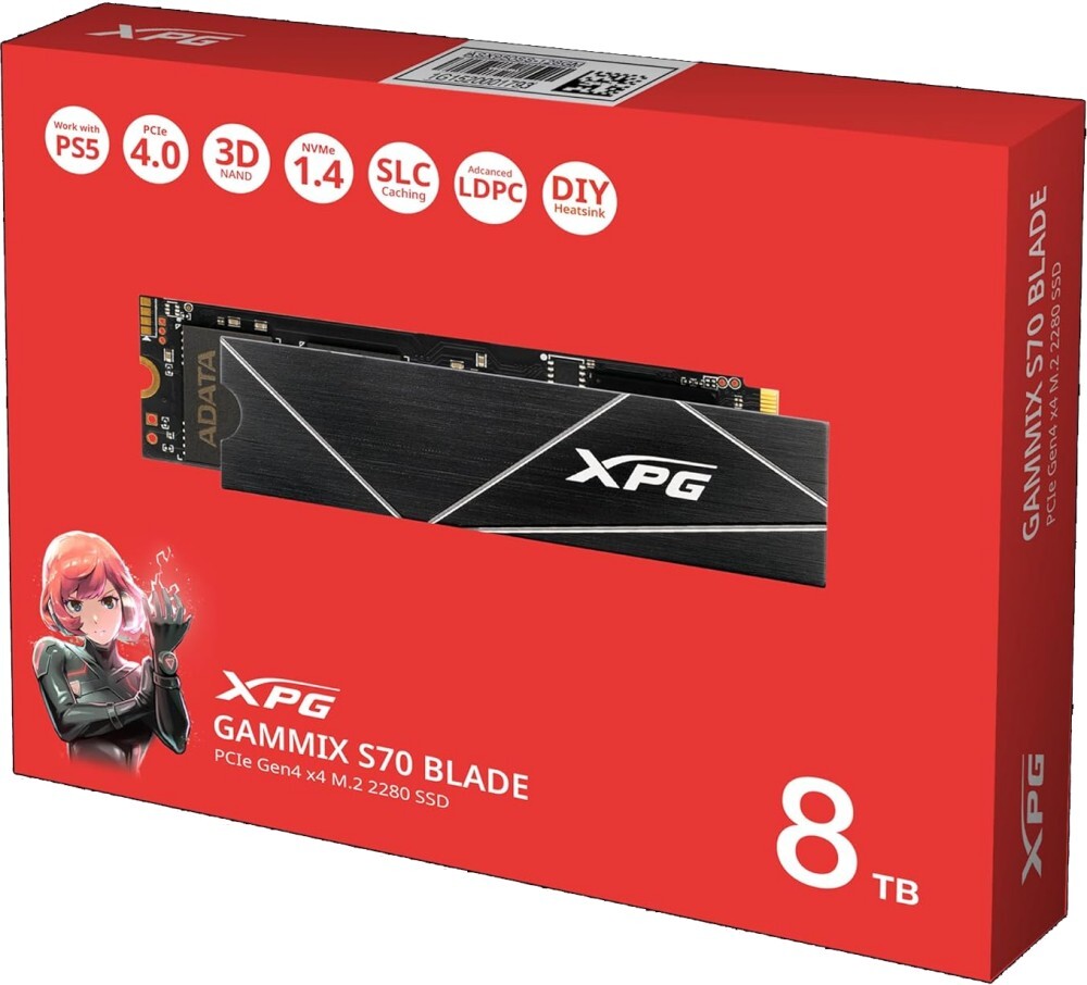 Внутренний твердотельный накопитель ADATA XPG GAMMIX S70 8TB