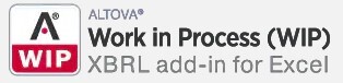 Altova® Work in Process, WIP 2026 XBRL Add-in for Excel (лицензия), Installed Users (50 пользователей)