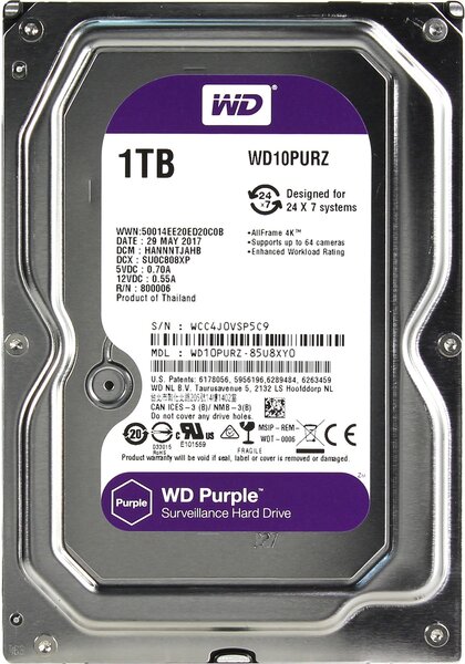 

Жесткий диск Western Digital 3.5 HDD 1TB 5.4K SATA3