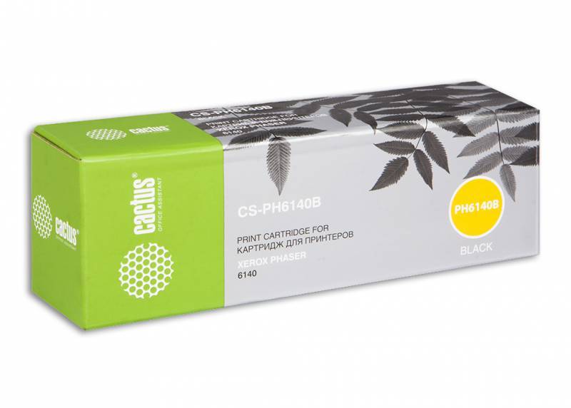 Тонер-картридж черный Cactus CS-PH6140B