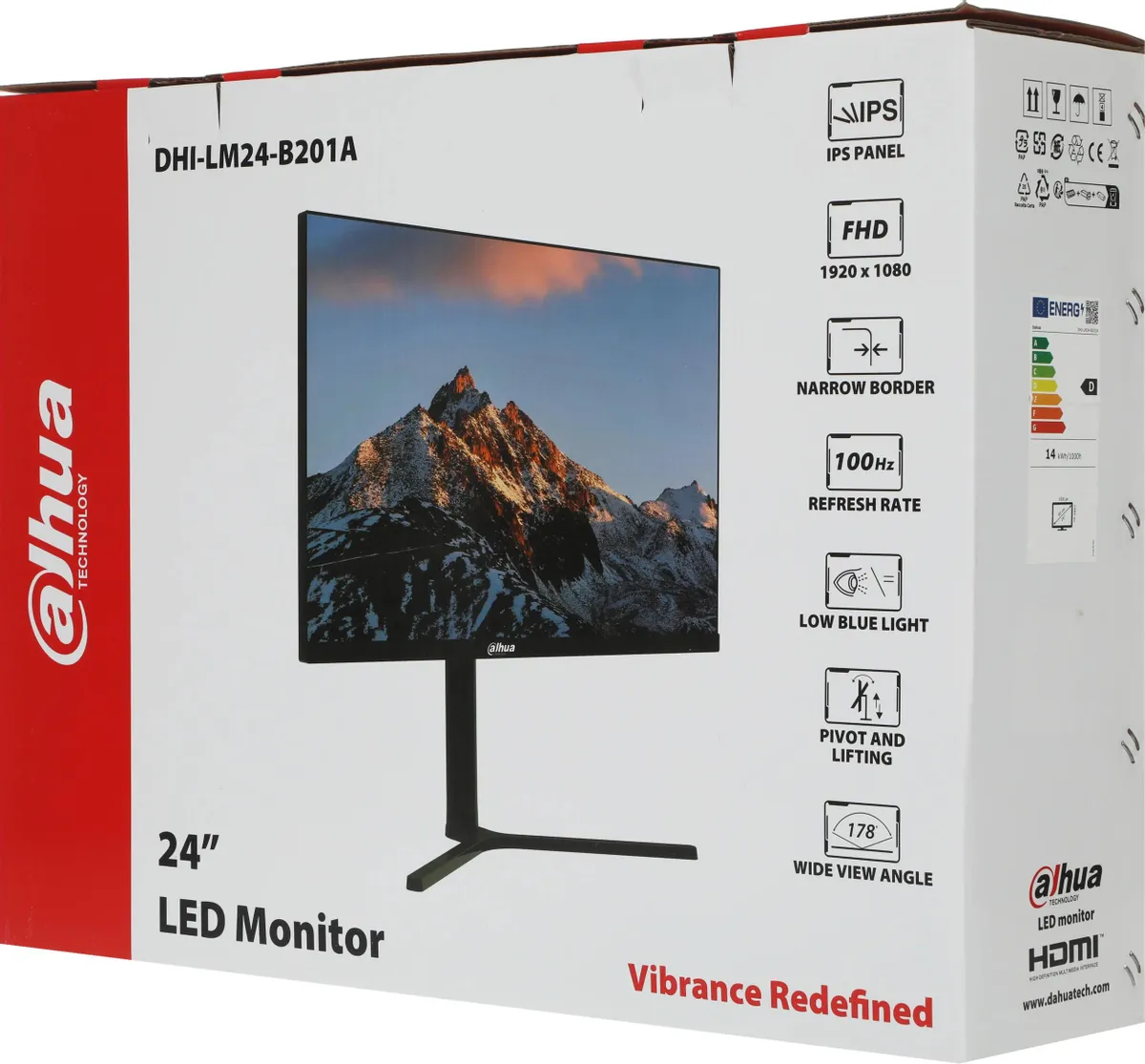 Монитор Dahua DHI-LM24-B201A 23.8-inch черный