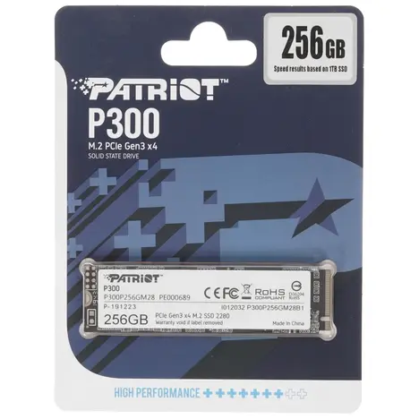 Внутренний твердотельный накопитель Patriot P300 256GB