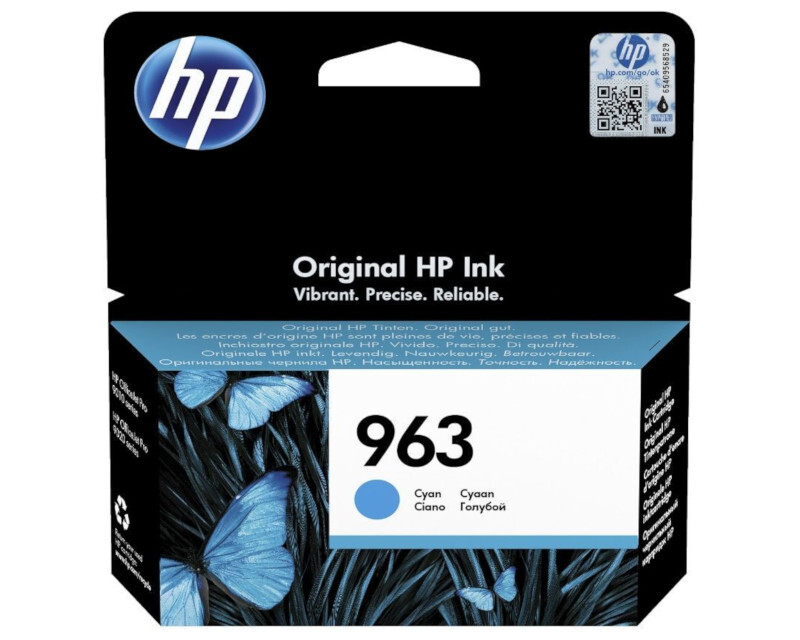 Картридж голубой HP Inc. 963, 3JA23AE