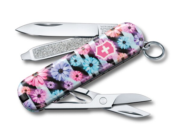 

Нож перочинный Victorinox Classic LE2021 Dynamic Floral (0.6223.L2107) 58мм 7функций карт.коробка