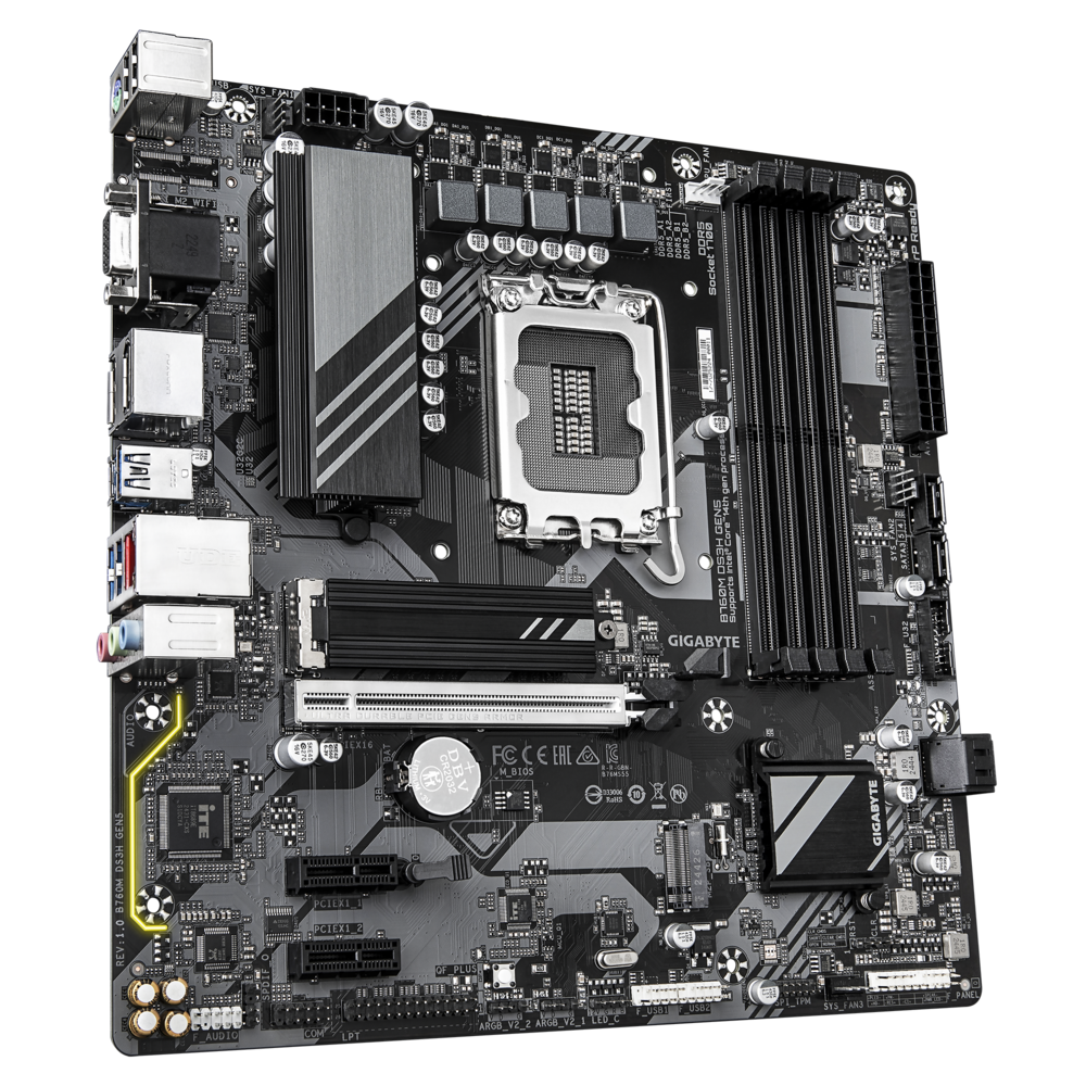 Материнская плата Gigabyte LGA 1700 Intel B760 B760M DS3H GEN5