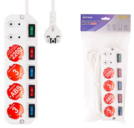 Сетевой фильтр Most Сетевой удлинитель A10 1.6м (6 розеток)