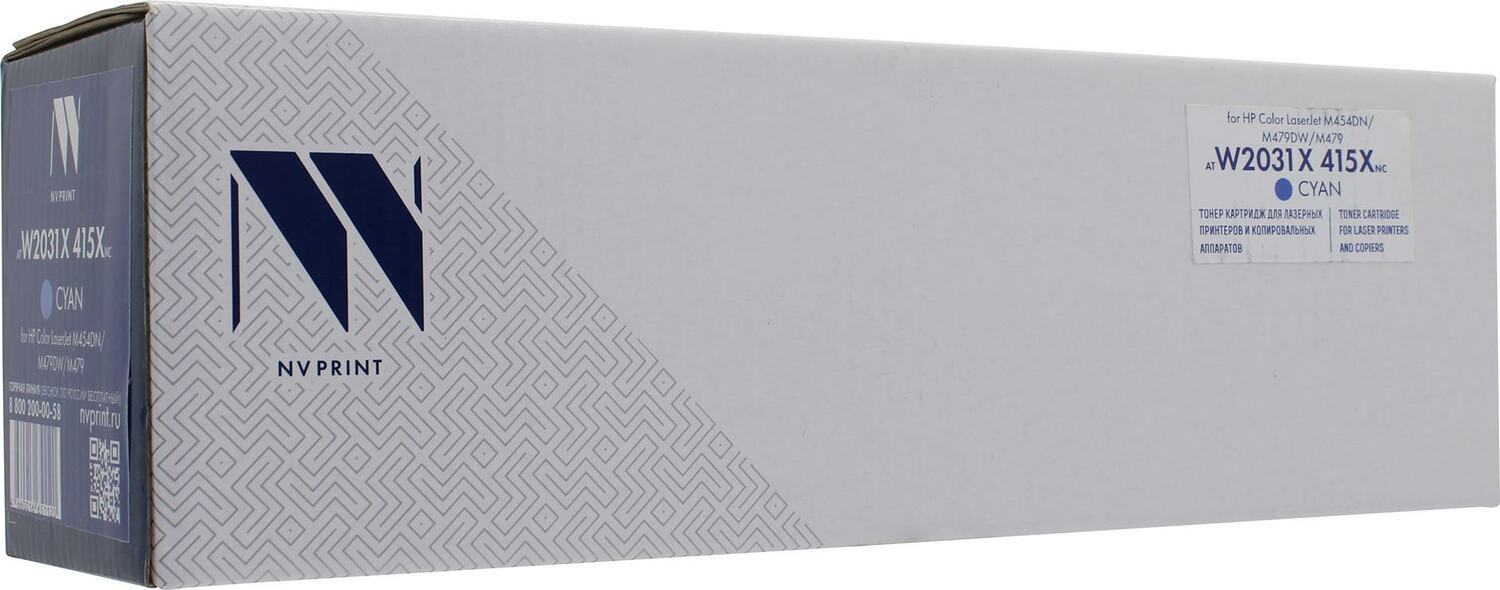 Тонер-картридж голубой NVPrint для HP, NV-W2031X-415X-C