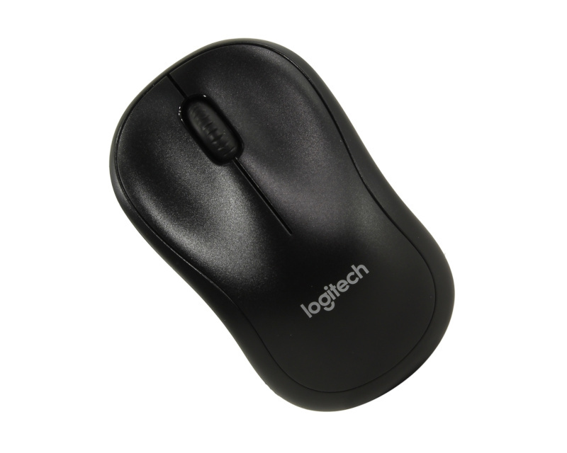 Мышь беспроводная Logitech B220 Silent Black черная, оптическая, 1000dpi, 2.4GHz, USB-ресивер, бесшумная, под любую руку, RTL