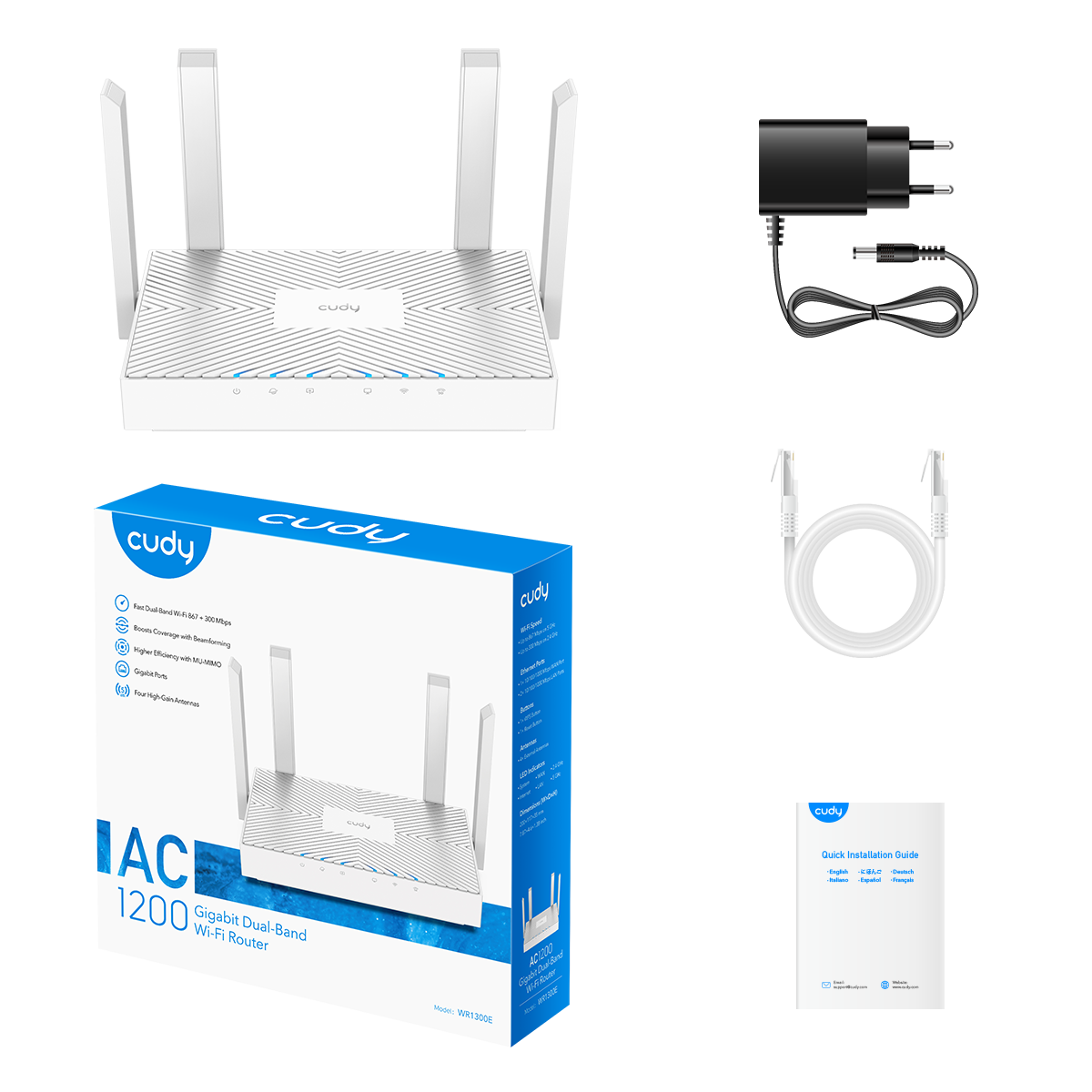 Wi-Fi роутер CUDY WR1300E
