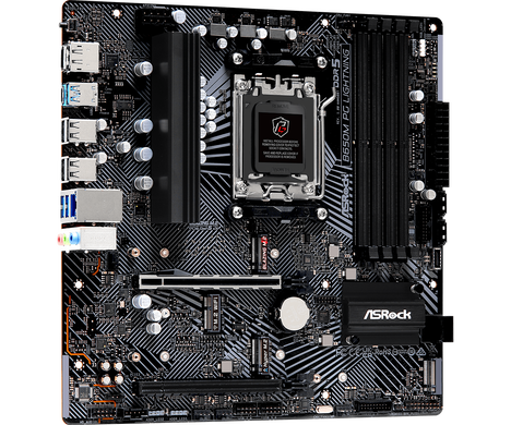 Материнская плата ASRock AM5 AMD B650 B650M PG LIGHTNING