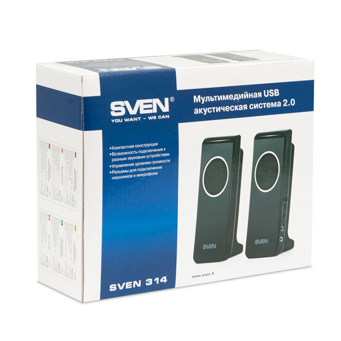 Колонки SVEN SP 2.0 314 (черный)