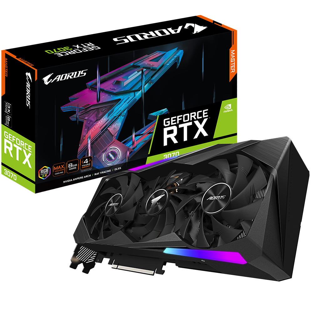 Видеокарта AORUS GeForce RTX 3070 8 ΓБ Retail