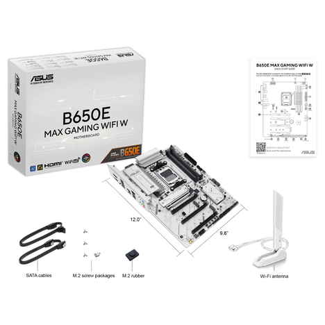 Материнская плата ASUS AMD B650 B650E MAX GAMING WIFI W