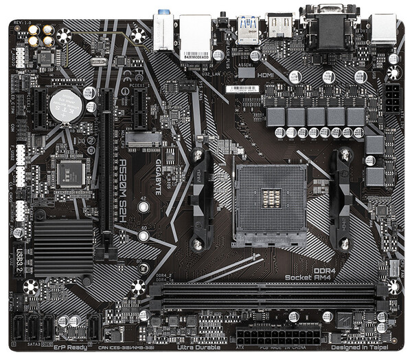 

Материнская плата Gigabyte AM4 AMD A520 A520M S2H