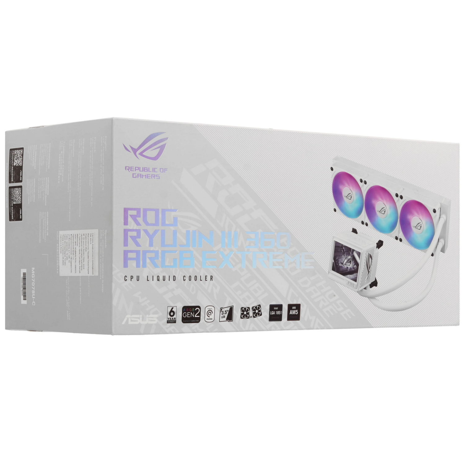 Кулер Процессорный ASUS ROG RYUJIN III 360 ARGB EXTREME White