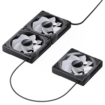 Вентилятор JONSBO для корпуса ZK-120 Reverse (3-in-1) Black