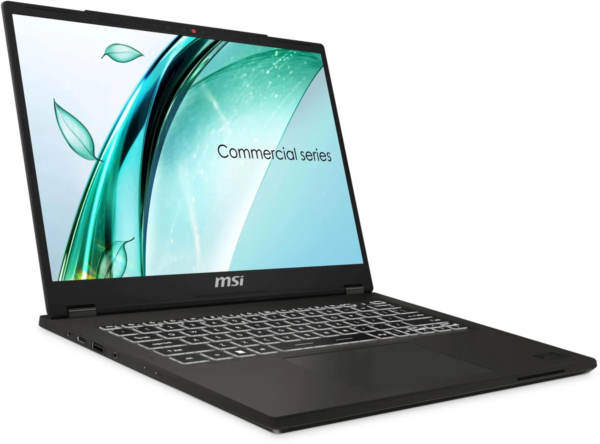 Ноутбук MSI Commercial 14 H A13MG-013RU Core i5 13420H 16Gb SSD512Gb Intel Iris Xe graphics 14" IPS FHD+ (1920x1200) Windows 11 Professional grey WiFi BT Cam (9S7-14L111-013)