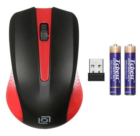 Мышь Oklick Мышь 485MW 997828, цвет красный