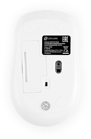 Мышь Oklick Мышь 509MW 1885186, цвет белый